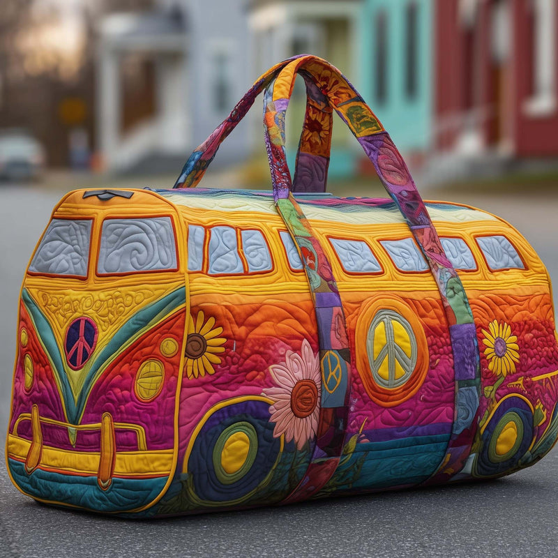 Colourful Boho Patchwork Travel Duffel Bag
