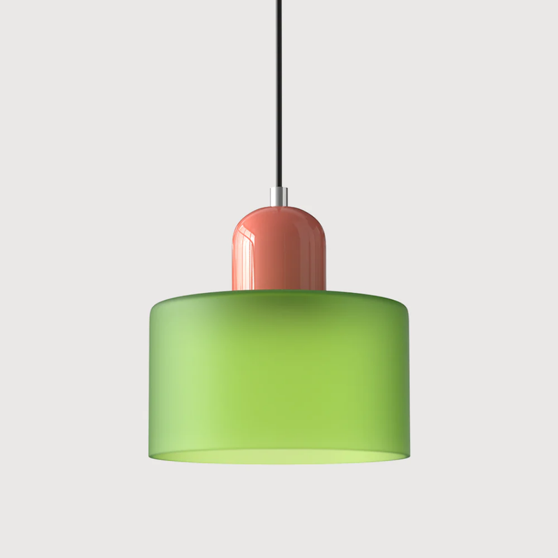 Retro Pendant Lamp with Glass Shade and Adjustable Cord for a Warm Atmosphere