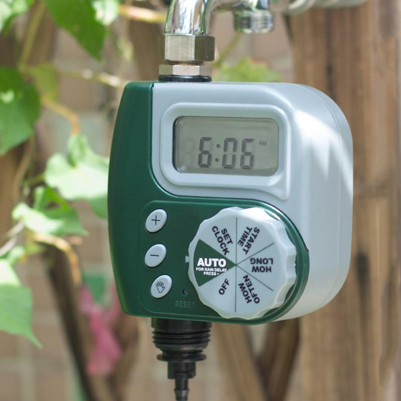 Digital Garden Watering Timer with Programmable Irrigation Control