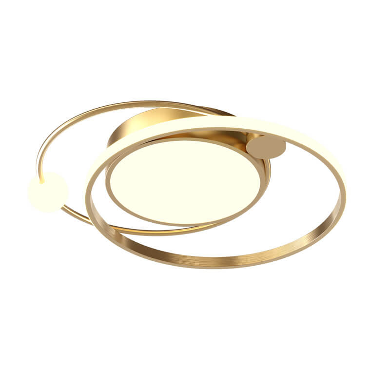 Modern LED Ceiling Light with Circular Design for Living Room and Bedroom