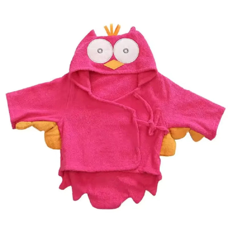 Hooded Animal Bathrobe for Babies and Toddlers