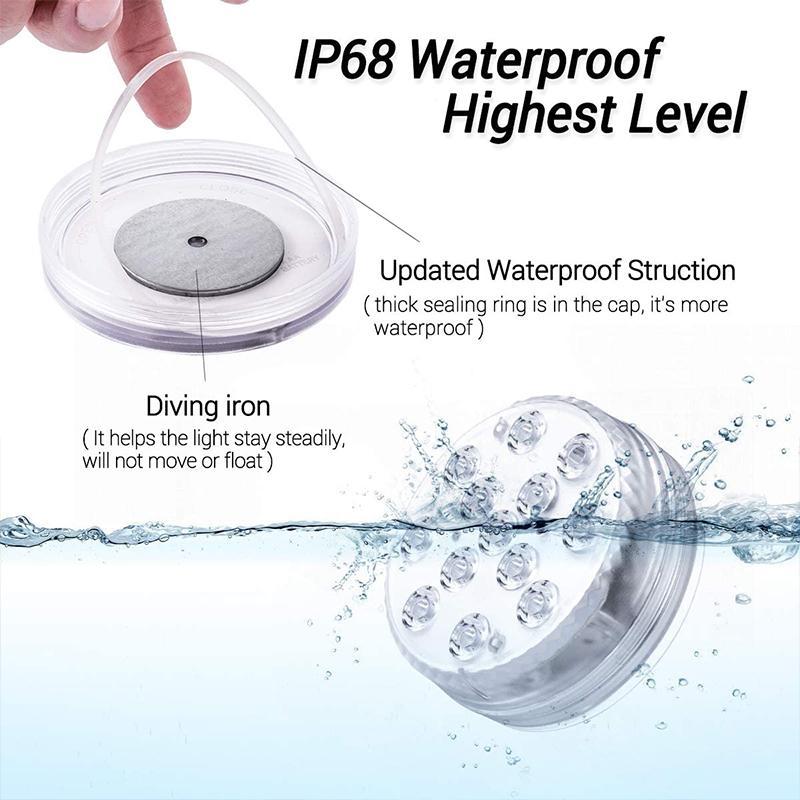 Remote-Controlled RGB Underwater Pool Light