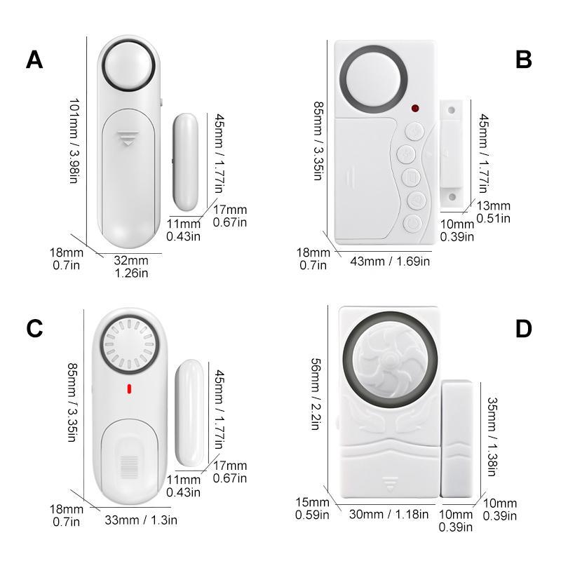 Wireless Door & Window Security Alarm with Magnetic Sensor