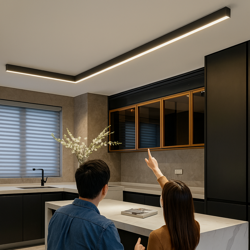 Scandinavian LED Ceiling Light with Integrated Modern Illumination