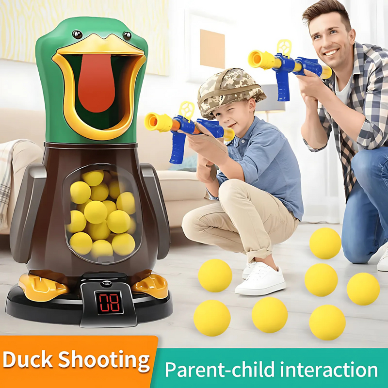 Kids Moving Duck Target Shooting Game with Foam Darts