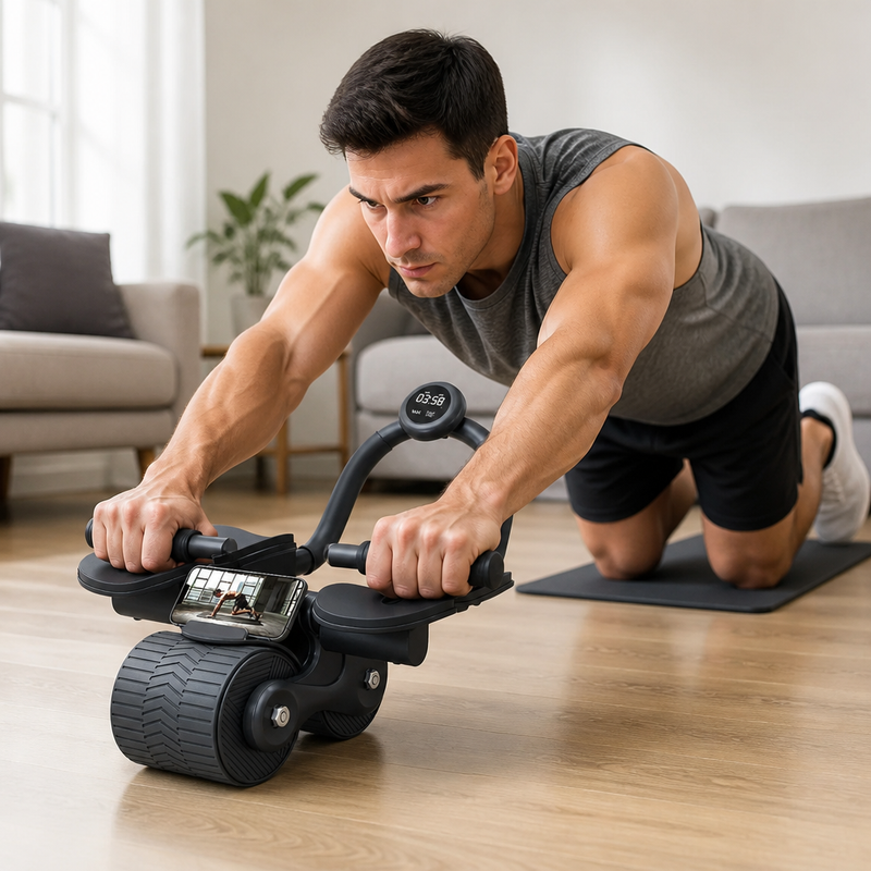 Automatic Rebound Ab Roller