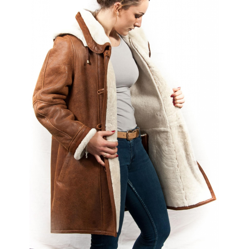 Cozy Shearling Women's Jacket with Hood – Warm and Relaxed