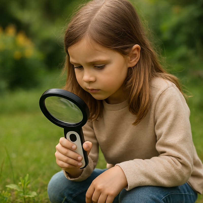 Magnifying Glass with LED Lighting and Adjustable Light Settings for Clear Reading