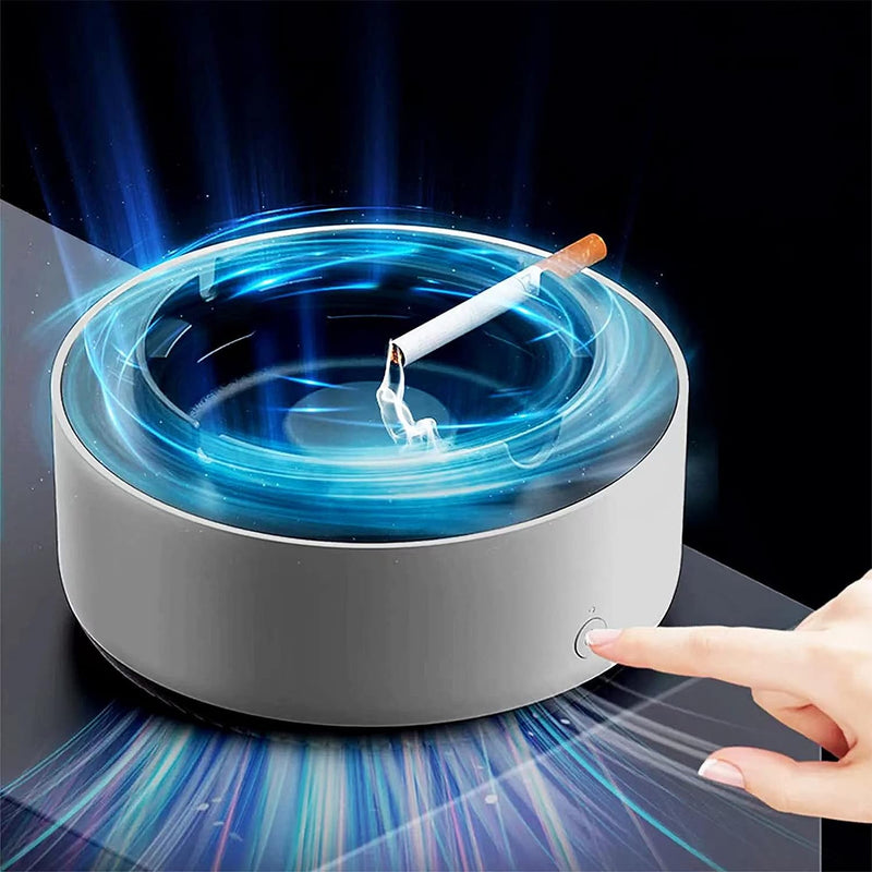 Air Purifying Ashtray with Smoke Extraction – Compact and Quiet for Indoor Use