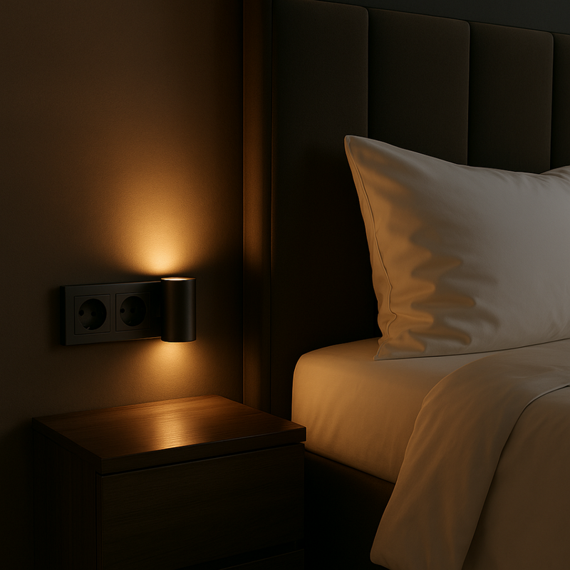 LED Night Light for Socket with Dimmable Sensor and Automatic Lighting