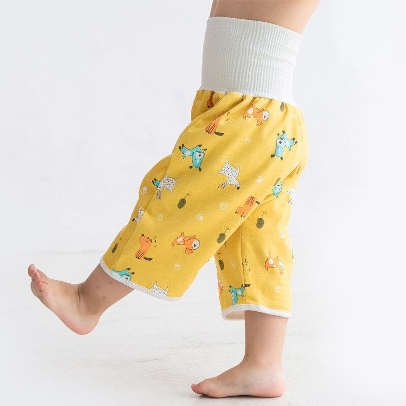 Reusable Toddler Potty-Training Shorts and Skirts with Stretch Waist