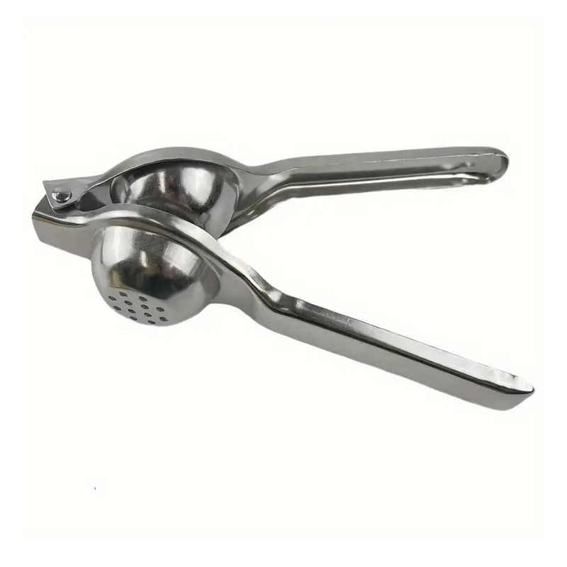 Stainless Steel Citrus Juicer with Ergonomic Handle and Minimalist Design