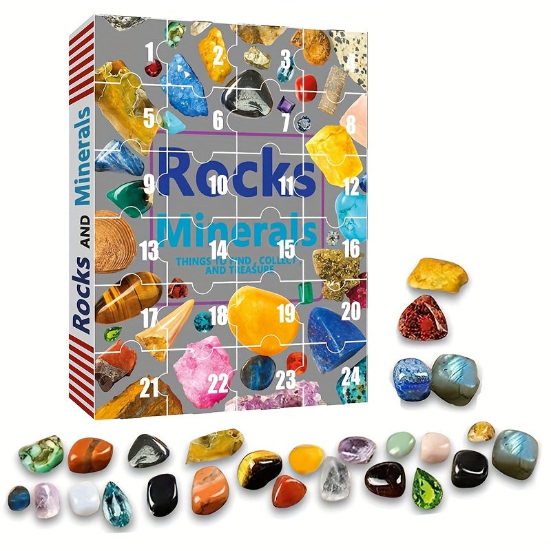 24-Day Rock & Mineral Collection Advent Calendar for Kids
