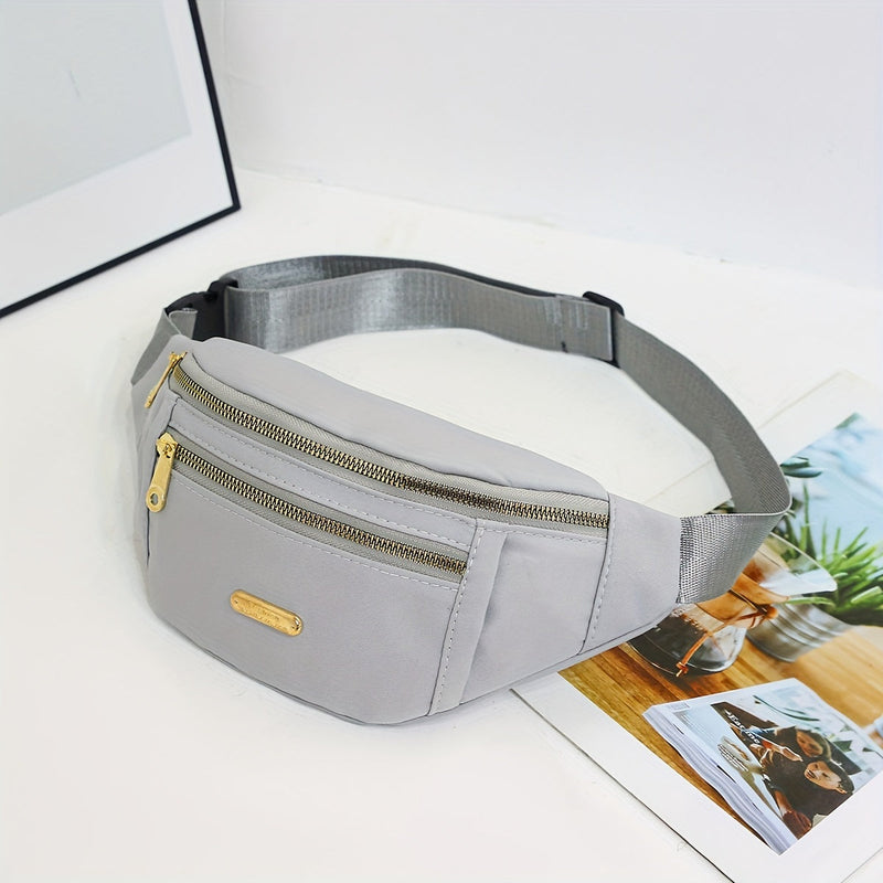 Lightweight Bum Bag for Women with Multiple Zipper Pockets and Adjustable Strap