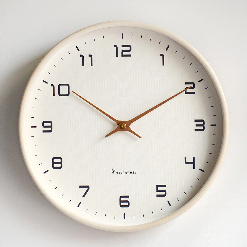 Minimalist Wall Clock with Wooden Frame – Stylish, Timeless and Clear