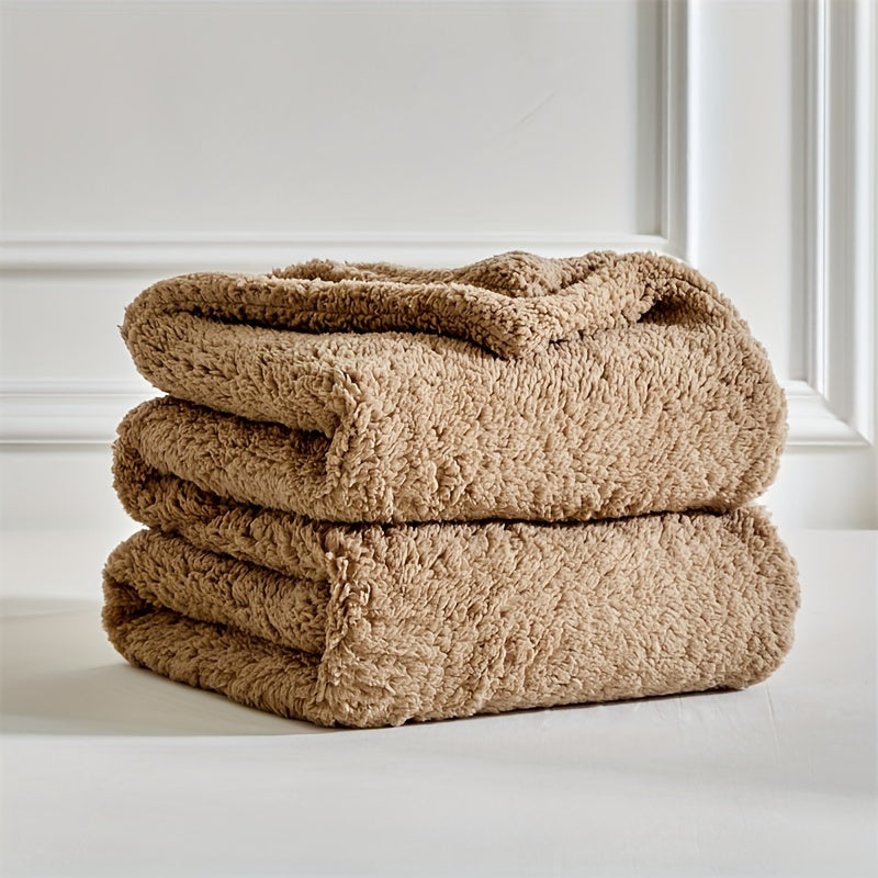 Ultra soft sherpa fleece blanket – Warm and comfortable for home