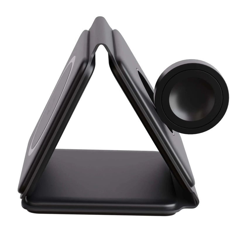 TriCharge Fold – Wireless Travel Station for iPhone, Watch and AirPods