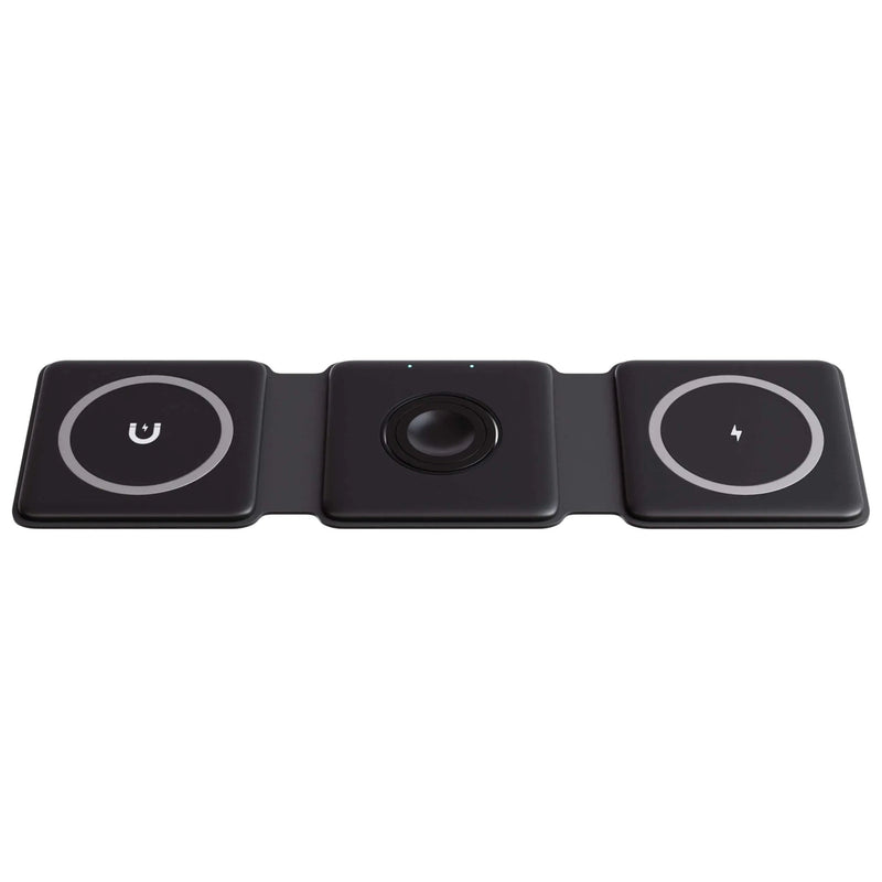 TriCharge Fold – Wireless Travel Station for iPhone, Watch and AirPods