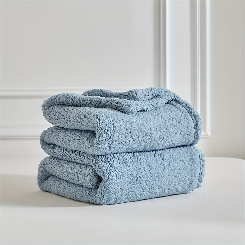 Ultra soft sherpa fleece blanket – Warm and comfortable for home