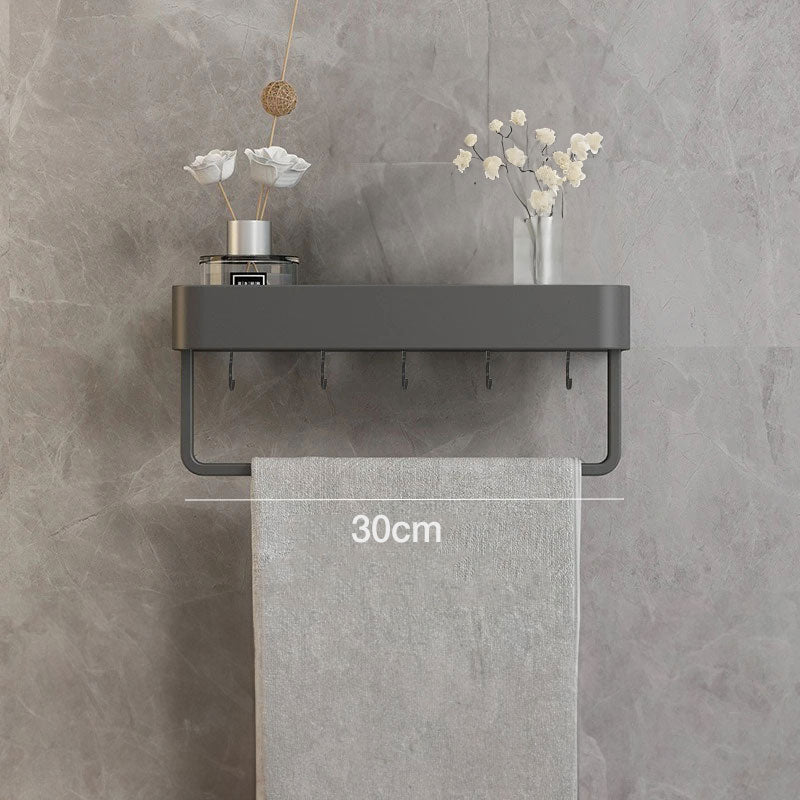 Wall Rack for Bathroom with Shelf and Towel Rail in Modern Design