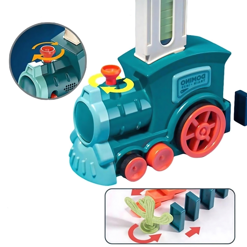 Automatic Domino Train - Playful and Educational