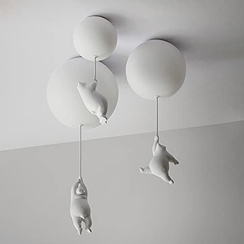 Playful Ceiling Light with Bears and Balloon Lights for Children's Room