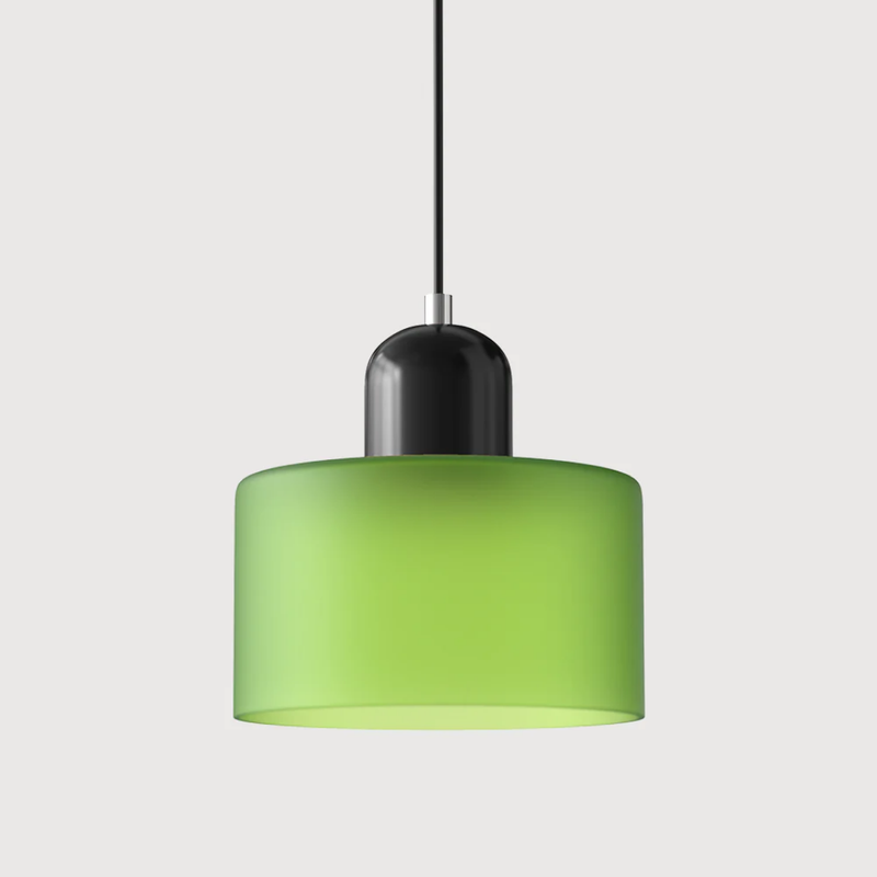 Retro Pendant Lamp with Glass Shade and Adjustable Cord for a Warm Atmosphere