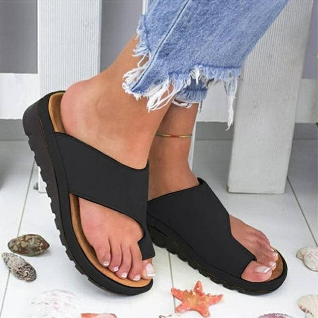 Ladies' Orthopaedic Comfort Sandals with Supportive Sole