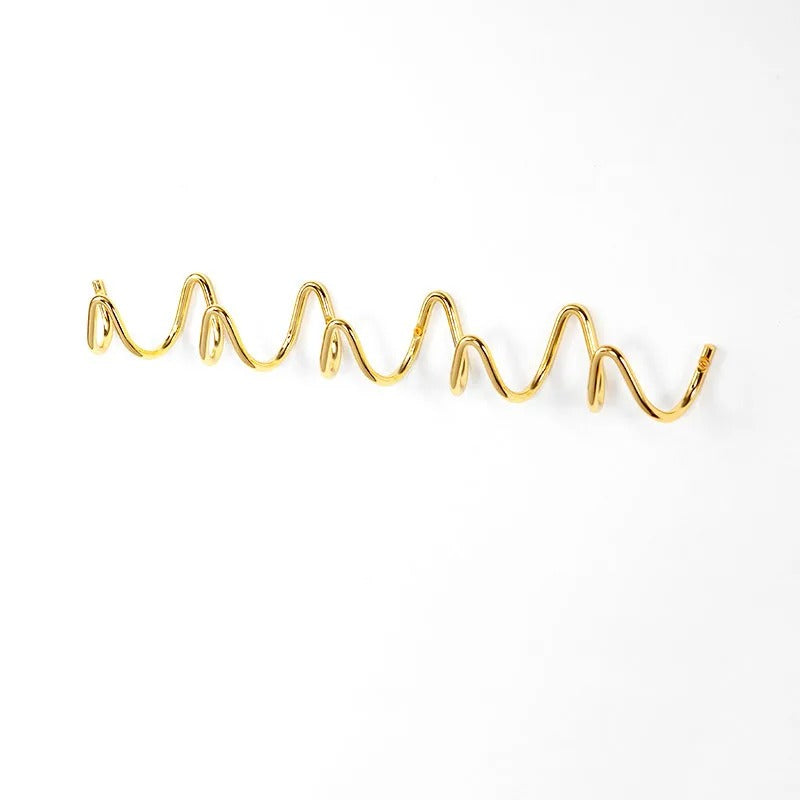 Modern Wavy Wall Coat Rack – Stylish Wall Coat Rack with Multiple Hooks