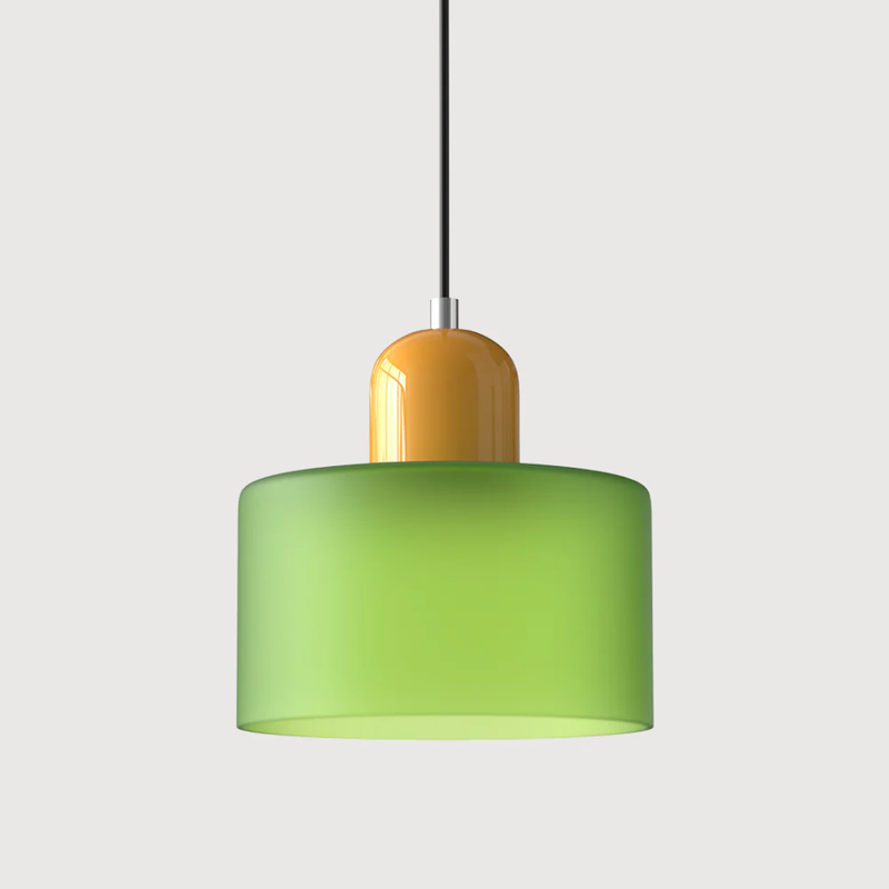 Retro Pendant Lamp with Glass Shade and Adjustable Cord for a Warm Atmosphere