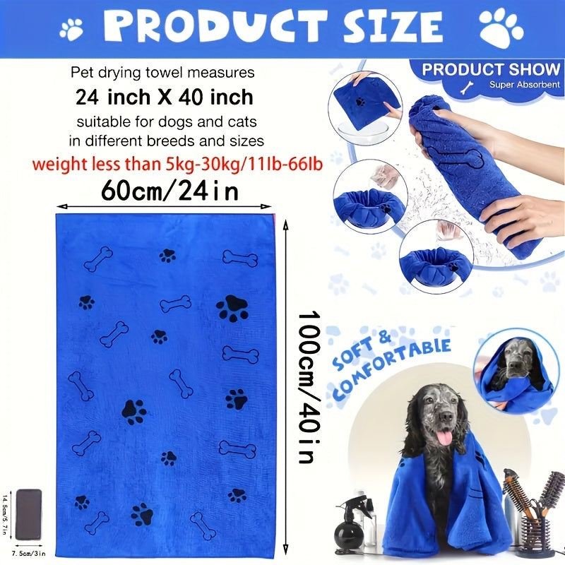 Microfibre Dog Towel - Quick-Drying and Highly Absorbent