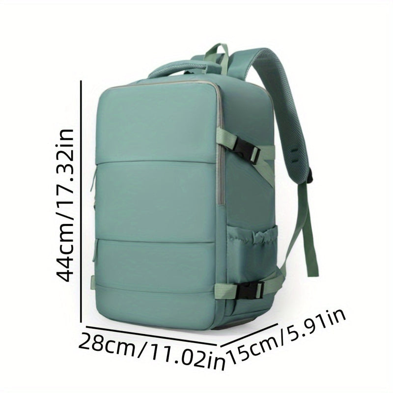 Travel Backpack with 180° Opening and Shoe Compartment