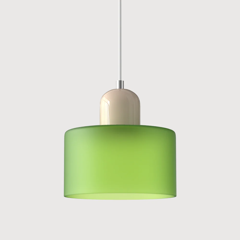 Retro Pendant Lamp with Glass Shade and Adjustable Cord for a Warm Atmosphere