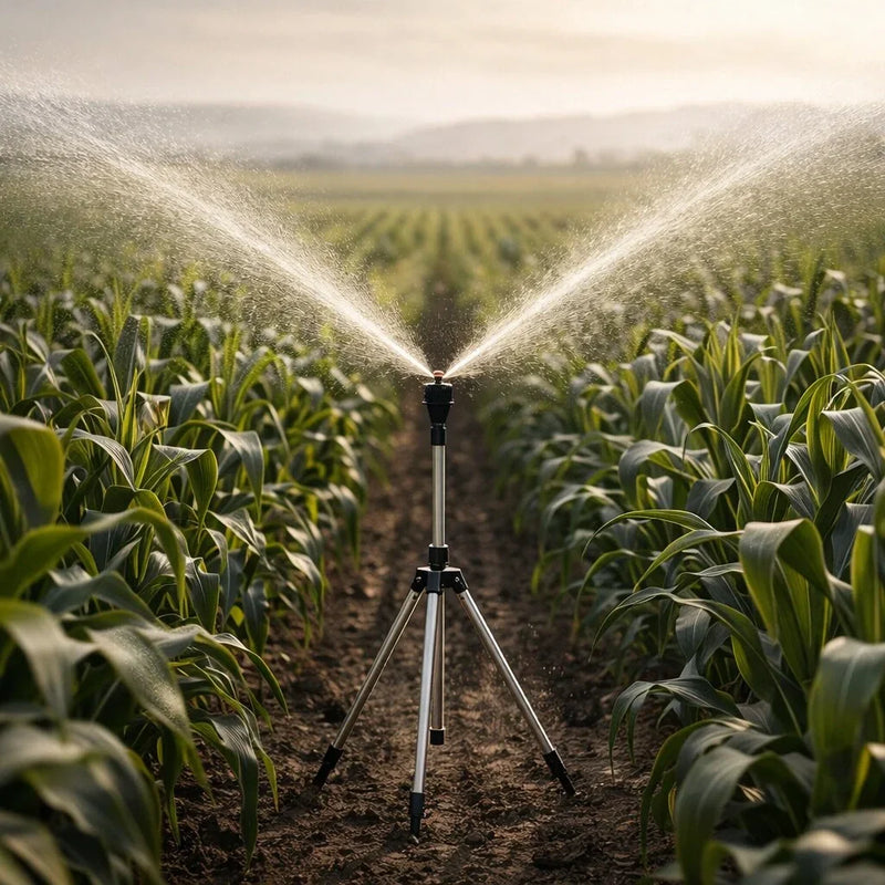 360-Degree Garden Sprinkler with Tripod Stand for Lawn Watering