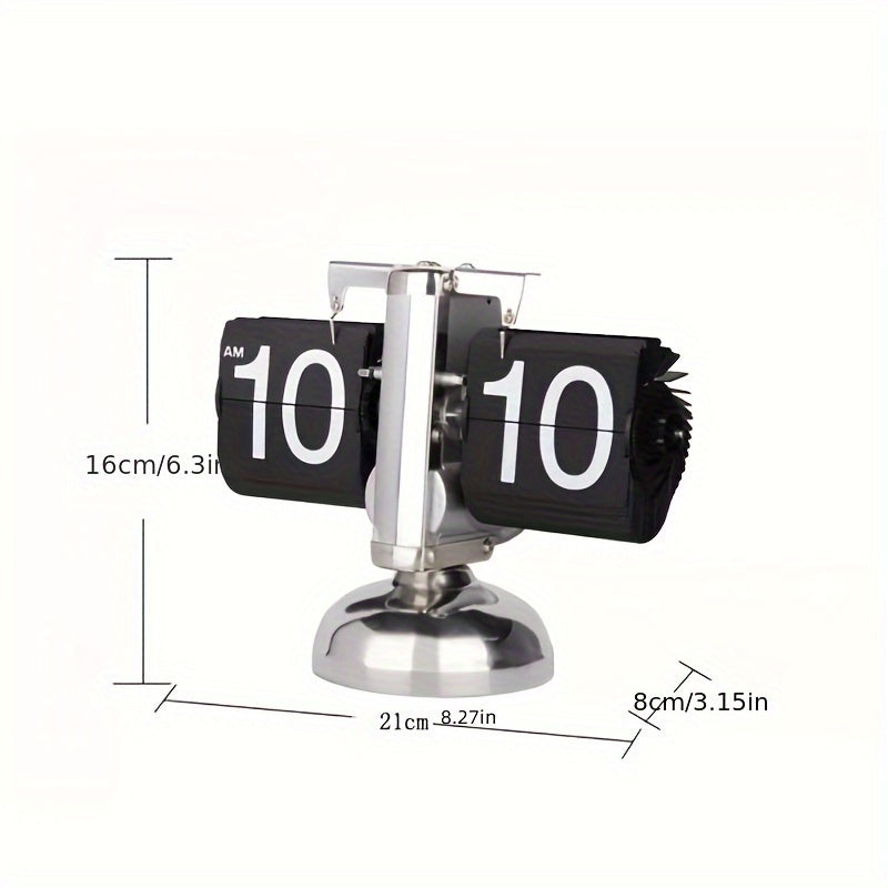 Vintage Flip Clock with Automatic Flipping Mechanism – Stylish Table Model