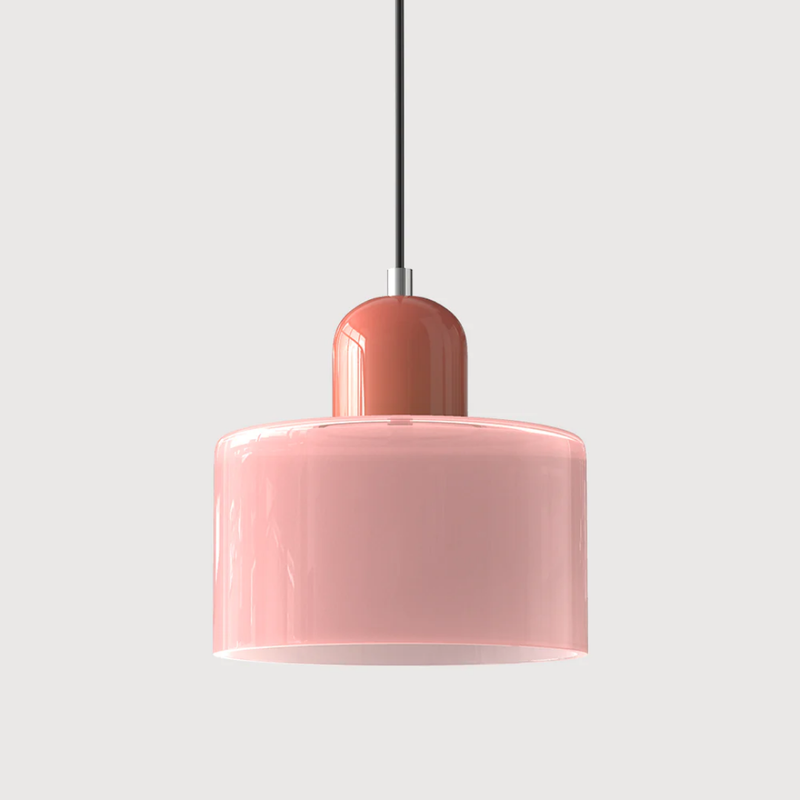 Retro Pendant Lamp with Glass Shade and Adjustable Cord for a Warm Atmosphere