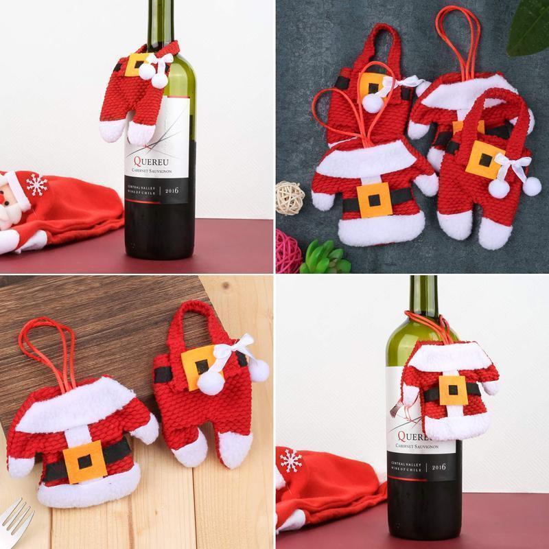 Santa Suit Christmas Cutlery Holder Set