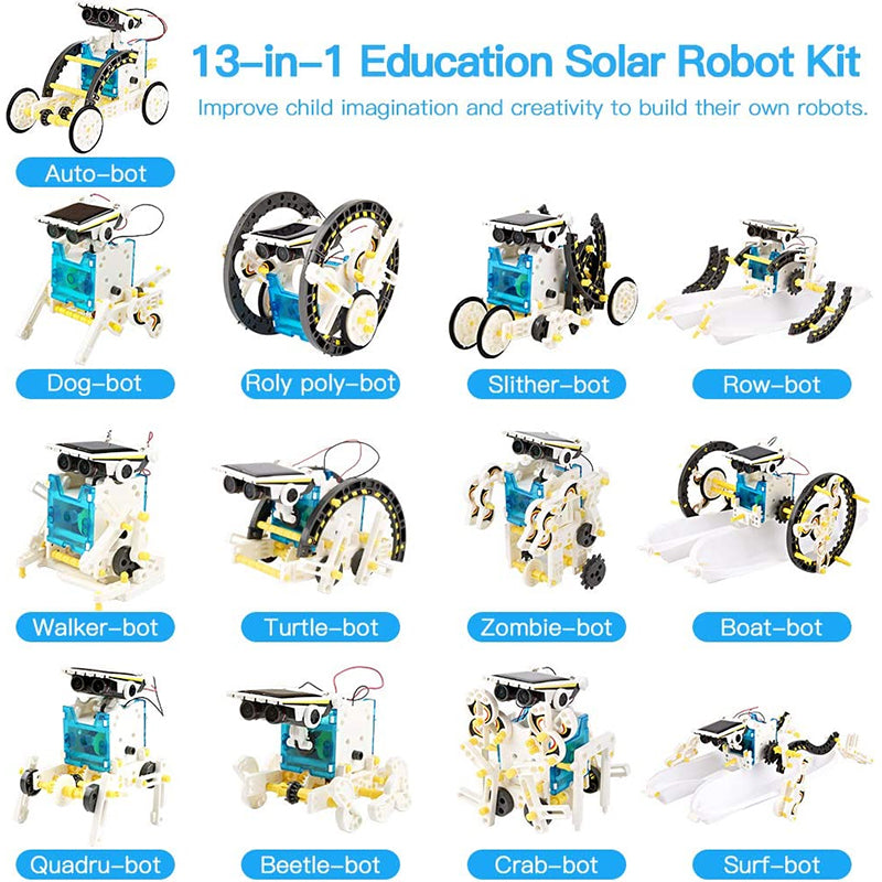 13-in-1 Solar Educational Robot Building Kit