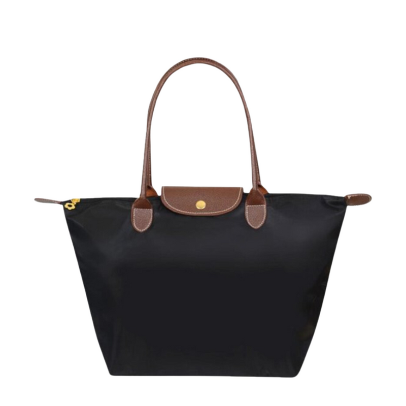 Luxury Leather Tote Bag for Women – Large Shoulder Bag with Zipper