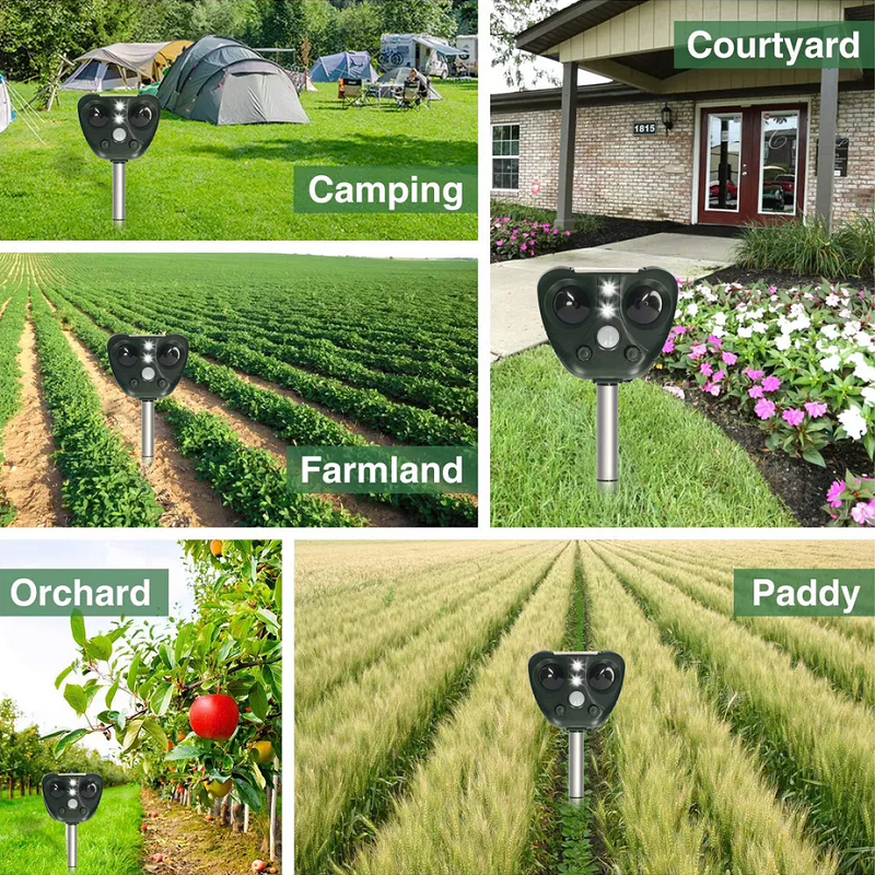 Solar Ultrasonic Bird Repeller – Wireless and Weatherproof for Outdoors