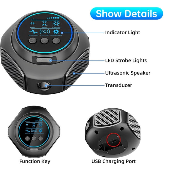 Plug-In Ultrasonic Rodent Repeller for Indoor & Outdoor Spaces