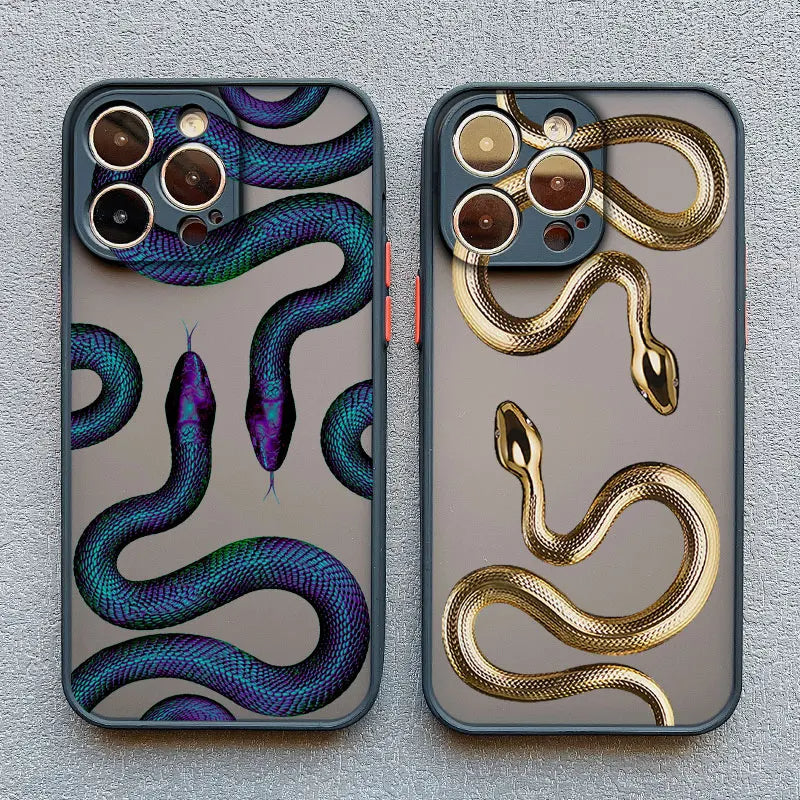 Snake Phone Protector Phone Case with Snake Pattern – Shock Absorbing and Slim Design — Zenido UK