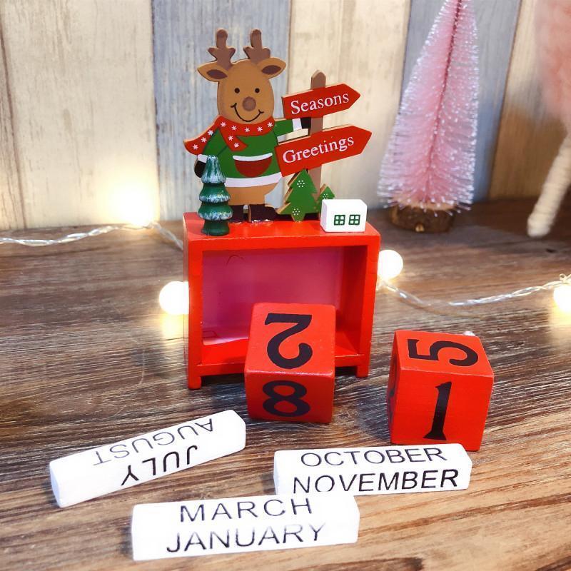 Wooden Christmas Countdown Calendar Decoration