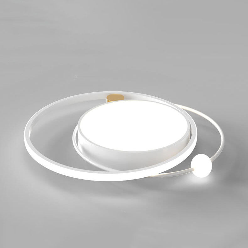Modern LED Ceiling Light with Circular Design for Living Room and Bedroom