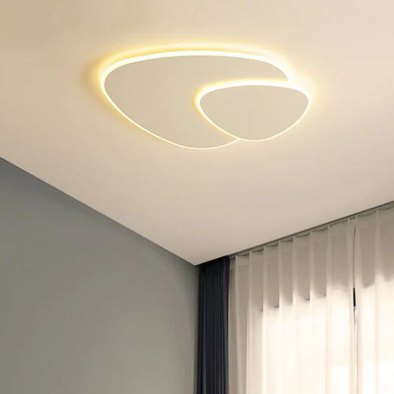 Minimalistic LED Ceiling Light with Organic Elliptical Shape for Modern Interiors
