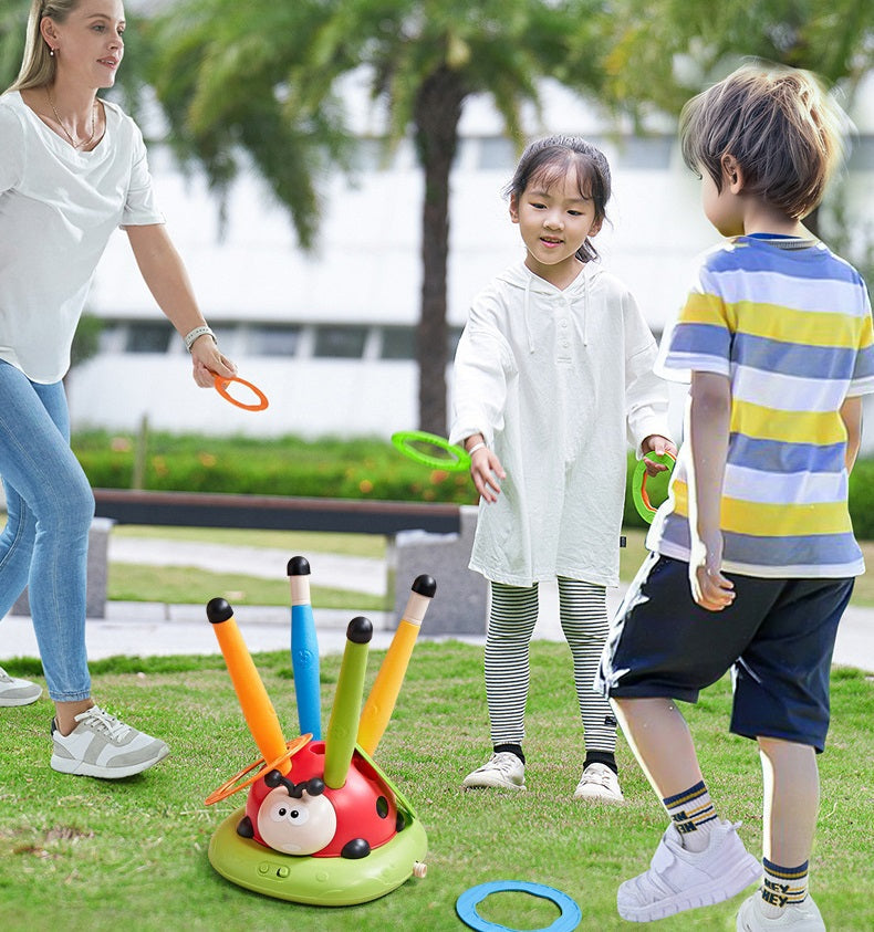 Active Play Set with Skipping Rope, Ring Toss and Stomp Rocket