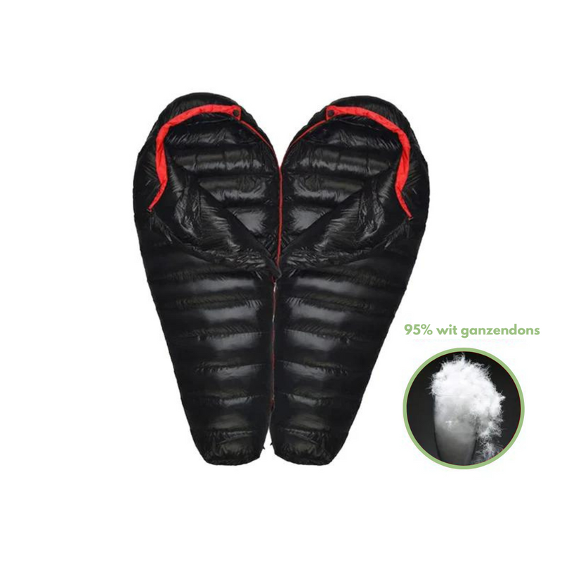 Duck Down Winter Sleeping Bag with Ripstop Nylon Shell