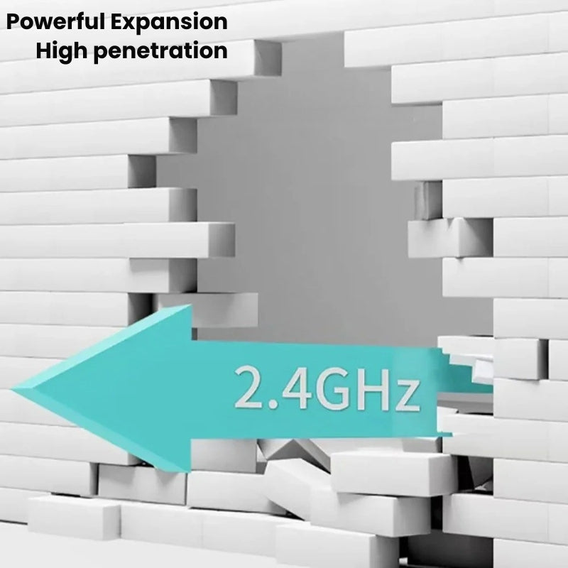 Dual-Band WiFi Range Extender with 2.4GHz & 5GHz Connectivity
