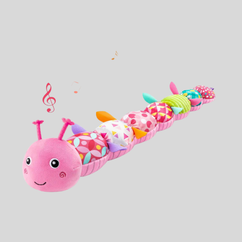 Soft Plush Caterpillar Baby Rattle Sensory Toy