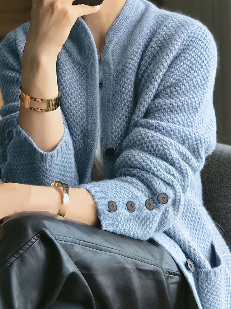 Ladies Knitted Sweater with High Neck – Comfortable and Timeless